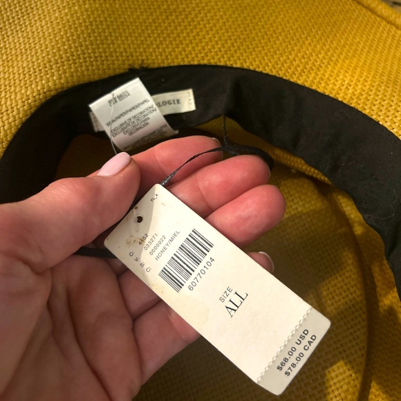 Anthropologie straw hat with white rope tie NWT - Picture 2 of 4